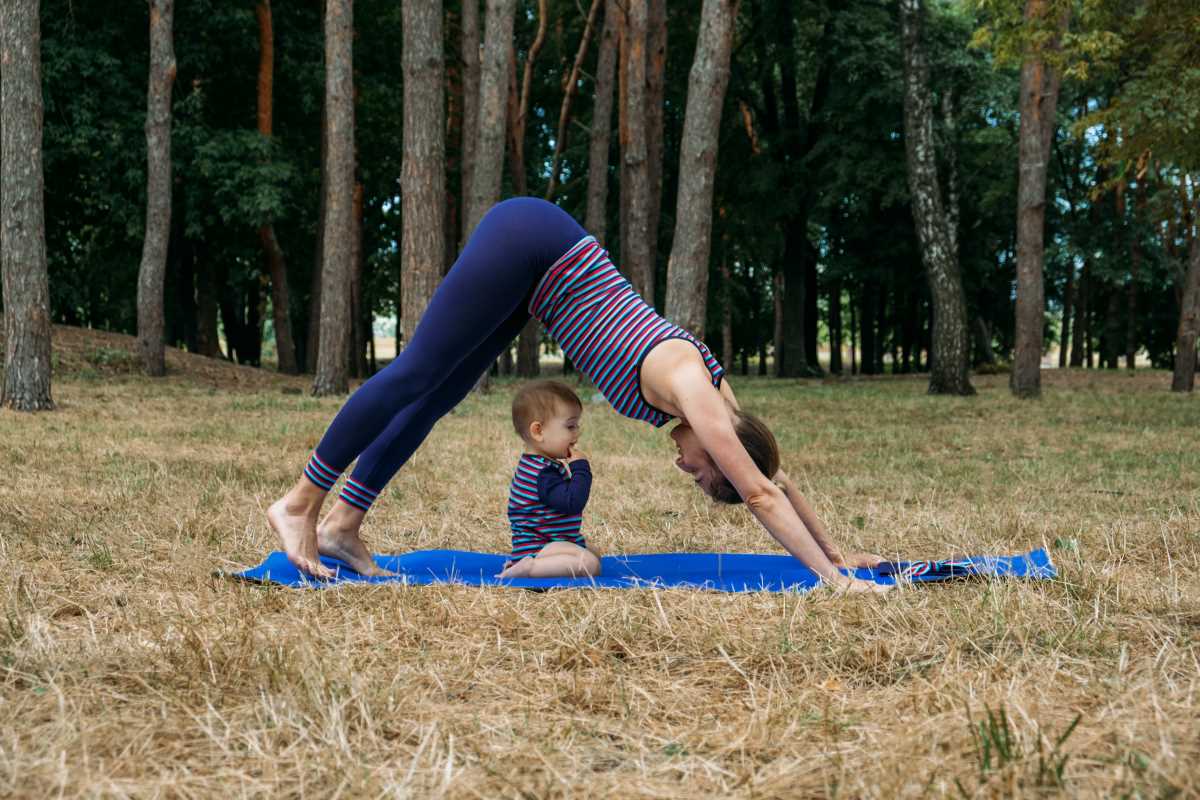 Yoga Poses to Help Shed Baby Weight and Relieve Stress